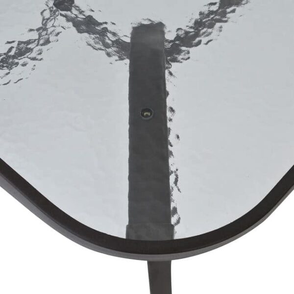 ΤΡΑΠΕΖΙ BRUNO 160Χ90Χ72Υεκ. ΜΕΤΑΛΛΙΚΟ ΚΑΦΕ ΜΕ ΓΥΑΛΙΝΗ ΕΠΙΦΑΝΕΙΑ HM5074.02 - Image 5