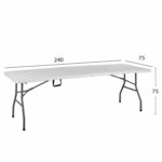 ΤΡΑΠΕΖΙ CATERING-ΣΥΝΕΔΡΙΟΥ HM5681 240Χ75Χ75 ΒΑΛΙΤΣΑ ΠΤΥΣΣΟΜΕΝΟ - Image 2