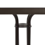 ΤΡΑΠΕΖΙ FIGO 60Χ60Χ72Υεκ. ΜΕΤΑΛΛΙΚΟ ΚΑΦΕ ΜΕ ΓΥΑΛΙΝΗ ΕΠΙΦΑΝΕΙΑ HM5035.02 - Image 5