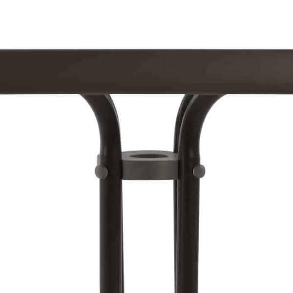 ΤΡΑΠΕΖΙ FIGO 60Χ60Χ72Υεκ. ΜΕΤΑΛΛΙΚΟ ΚΑΦΕ ΜΕ ΓΥΑΛΙΝΗ ΕΠΙΦΑΝΕΙΑ HM5035.02 - Image 5