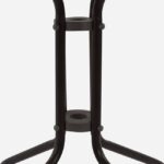 ΤΡΑΠΕΖΙ FIGO 60Χ60Χ72Υεκ. ΜΕΤΑΛΛΙΚΟ ΚΑΦΕ ΜΕ ΓΥΑΛΙΝΗ ΕΠΙΦΑΝΕΙΑ HM5035.02 - Image 6