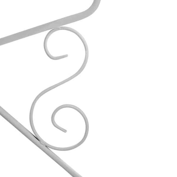 ΤΡΑΠΕΖΙ ΜΕΤΑΛΛΙΚΟ AMORE Φ95 ΑΣΠΡΟ HM5009.02 - Image 5