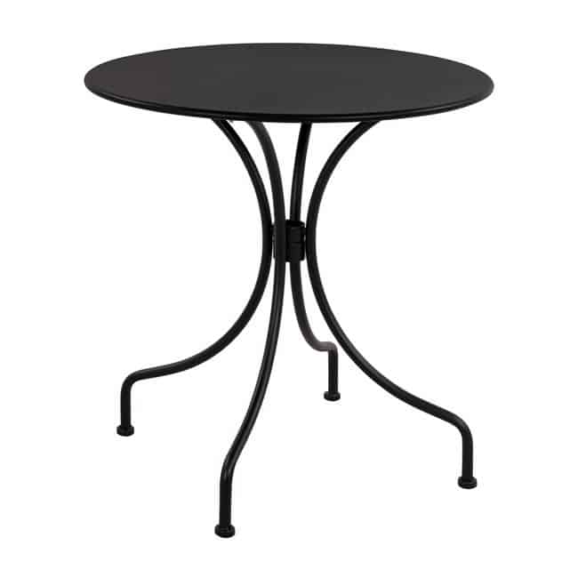 HM5004.11 ΤΡΑΠΕΖΙ ΜΕΤΑΛΛΙΚΟ AMORE ΜΑΥΡΟ HM5004.11 Φ70Χ71Υεκ. - Image 1