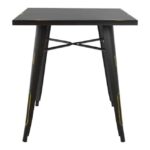 ΤΡΑΠΕΖΙ ΜΕΤΑΛΛΙΚΟ ΣΕ ΧΡΩΜΑ ΜΑΥΡΗ ΠΑΤΙΝΑ HM0607.40 70x70x76 - Image 3