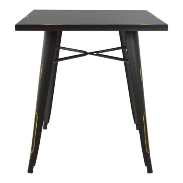 ΤΡΑΠΕΖΙ ΜΕΤΑΛΛΙΚΟ ΣΕ ΧΡΩΜΑ ΜΑΥΡΗ ΠΑΤΙΝΑ HM0607.40 70x70x76 - Image 3