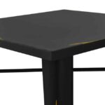 ΤΡΑΠΕΖΙ ΜΕΤΑΛΛΙΚΟ ΣΕ ΧΡΩΜΑ ΜΑΥΡΗ ΠΑΤΙΝΑ HM0607.40 70x70x76 - Image 4