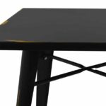 ΤΡΑΠΕΖΙ ΜΕΤΑΛΛΙΚΟ ΣΕ ΧΡΩΜΑ ΜΑΥΡΗ ΠΑΤΙΝΑ HM0607.40 70x70x76 - Image 5