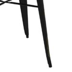 ΤΡΑΠΕΖΙ ΜΕΤΑΛΛΙΚΟ ΣΕ ΧΡΩΜΑ ΜΑΥΡΗ ΠΑΤΙΝΑ HM0607.40 70x70x76 - Image 6