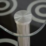 ΤΡΑΠΕΖΙ  ΣΑΛΟΝΙΟΥ GRABES ΜΕ ΓΥΑΛΙ HM0087 ΚΑΙ ΠΟΔΙΑ ΧΡΩΜΙΟΥ 75Χ45Χ41εκ. - Image 4