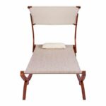 ΞΑΠΛΩΣΤΡΑ ΠΑΡΑΛΙΑΣ ΞΥΛΙΝΗ ΚΑΡΥΔΙ-ΜΠΕΖ ΜΕ ΣΚΙΑΣΤΡΟ COLBY HM5671.02 105X221X162Υ εκ. - Image 3