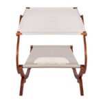 ΞΑΠΛΩΣΤΡΑ ΠΑΡΑΛΙΑΣ ΞΥΛΙΝΗ ΚΑΡΥΔΙ-ΜΠΕΖ ΜΕ ΣΚΙΑΣΤΡΟ COLBY HM5671.02 105X221X162Υ εκ. - Image 6