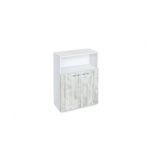 Βιβλιοθήκη Etazerka Ava 3 Λευκή, 78x33x112.3, Genomax - Image 3