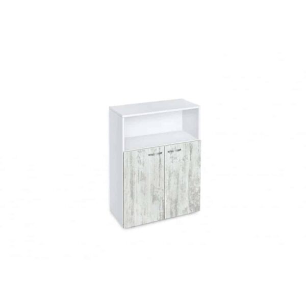 Βιβλιοθήκη Etazerka Ava 3 Λευκή, 78x33x112.3, Genomax - Image 3