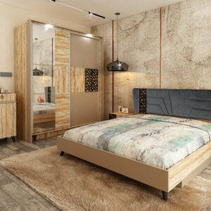 Σετ Κρεβατοκάμαρας Ego, 5 τμχ., 245/205/91 εκ., Genomax