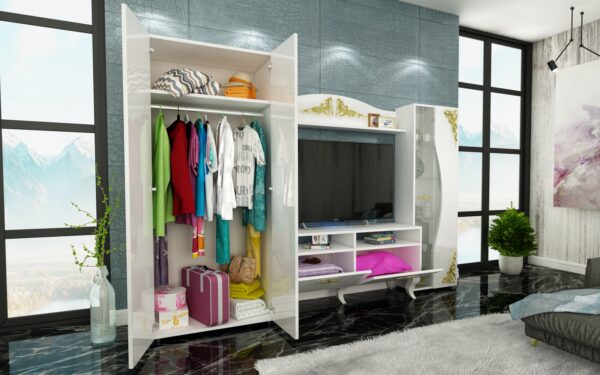 Σύνθετο Σαλονιού Isabela, 260x47x184,5, Genomax - Image 3