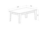 Τραπέζι Δείπνου Nica, 126x78x75, Genomax - Image 2