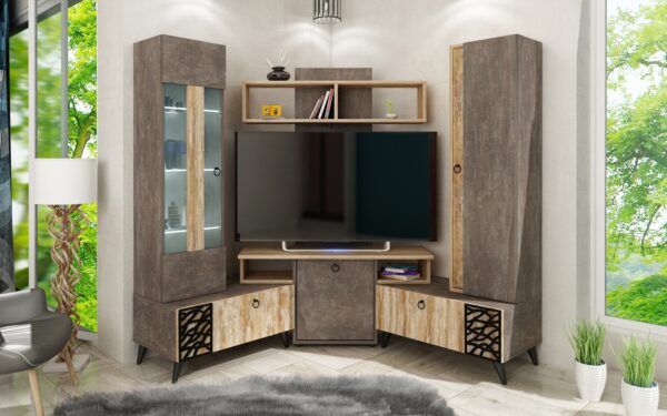 Σύνθετο Σαλονιού Nola, 211x47x178, Genomax - Image 3