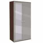 Ντουλάπα Δίφυλλη με καθρέφτη, AVA 201, 78x185x50, Genomax