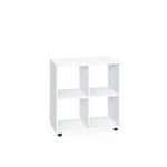 Βιβλιοθήκη ανοιχτή Kubo 4 Λευκή, 69x33x71, Genomax