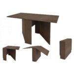 Τραπέζι κουζίνας πτυσσόμενο 24-140/75/70 εκ., Βέγγε, Julia, Genomax - Image 5