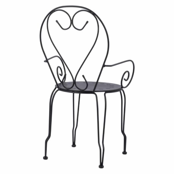 ΚΑΡΕΚΛΑ ΠΟΛΥΘΡΟΝΑ ΜΕΤΑΛΛΙΚΗ AMORE ΜΑΥΡΗ HM5008.11 49x48x90 εκ. - Image 5