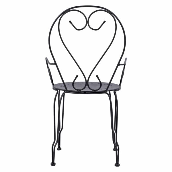 ΚΑΡΕΚΛΑ ΠΟΛΥΘΡΟΝΑ ΜΕΤΑΛΛΙΚΗ AMORE ΜΑΥΡΗ HM5008.11 49x48x90 εκ. - Image 6