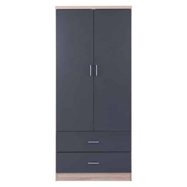 ΝΤΟΥΛΑΠΑ 2ΦΥΛΛΗ ME 2 ΣΥΡΤΑΡΙΑ REINA HM338.04 SONAMA-ΓΚΡΙ 80Χ42Χ180Υ εκ. - Image 3