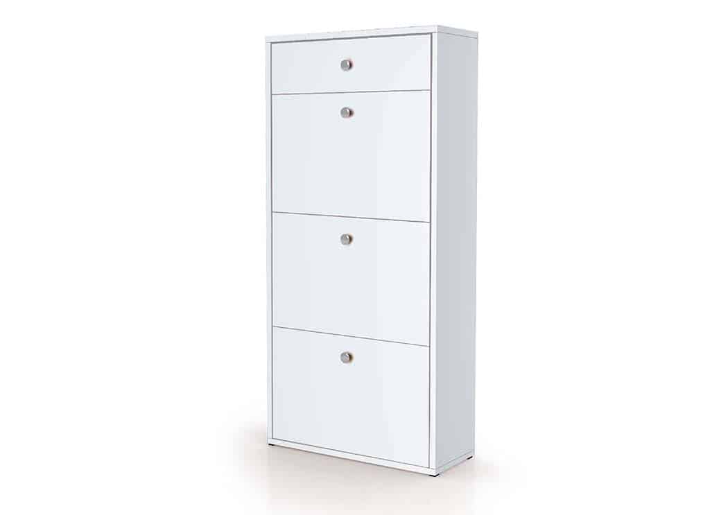 Παπουτσοθήκη 321 Λευκή Παπουτσοθήκη 321 Λευκή, 28x67x139, Genomax - Image 1