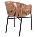 ΠΟΛΥΘΡΟΝΑ ΑΛΟΥΜΙΝΙΟΥ RAFAEL HM5698.01 ΑΝΘΡΑΚΙ ΜΕ ΜΠΕΖ WICKER 57x58x77Υ εκ. - Image 5