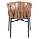 ΠΟΛΥΘΡΟΝΑ ΑΛΟΥΜΙΝΙΟΥ RAFAEL HM5698.01 ΑΝΘΡΑΚΙ ΜΕ ΜΠΕΖ WICKER 57x58x77Υ εκ. - Image 6