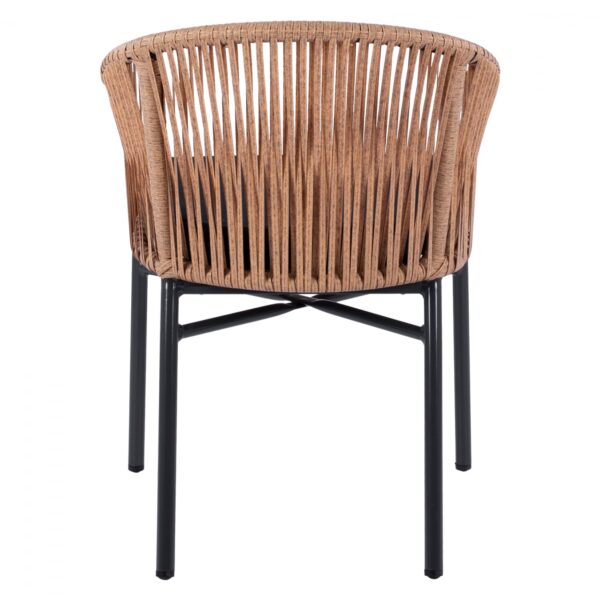 ΠΟΛΥΘΡΟΝΑ ΑΛΟΥΜΙΝΙΟΥ RAFAEL HM5698.01 ΑΝΘΡΑΚΙ ΜΕ ΜΠΕΖ WICKER 57x58x77Υ εκ. - Image 6