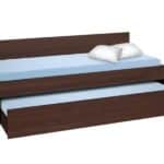 Κρεβάτι Καναπές με συρόμενο 2ο κρεβάτι Bisi Sandwich Βέγγε, 87,6x197,7x73cm, Genomax