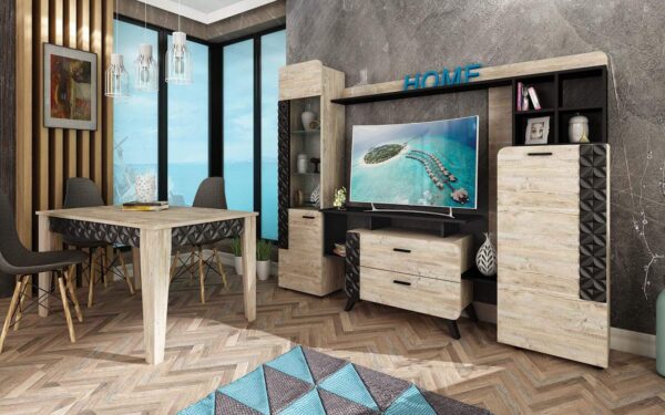 Σύνθετο Σαλονιού Nice, 222x43x185, Genomax - Image 3