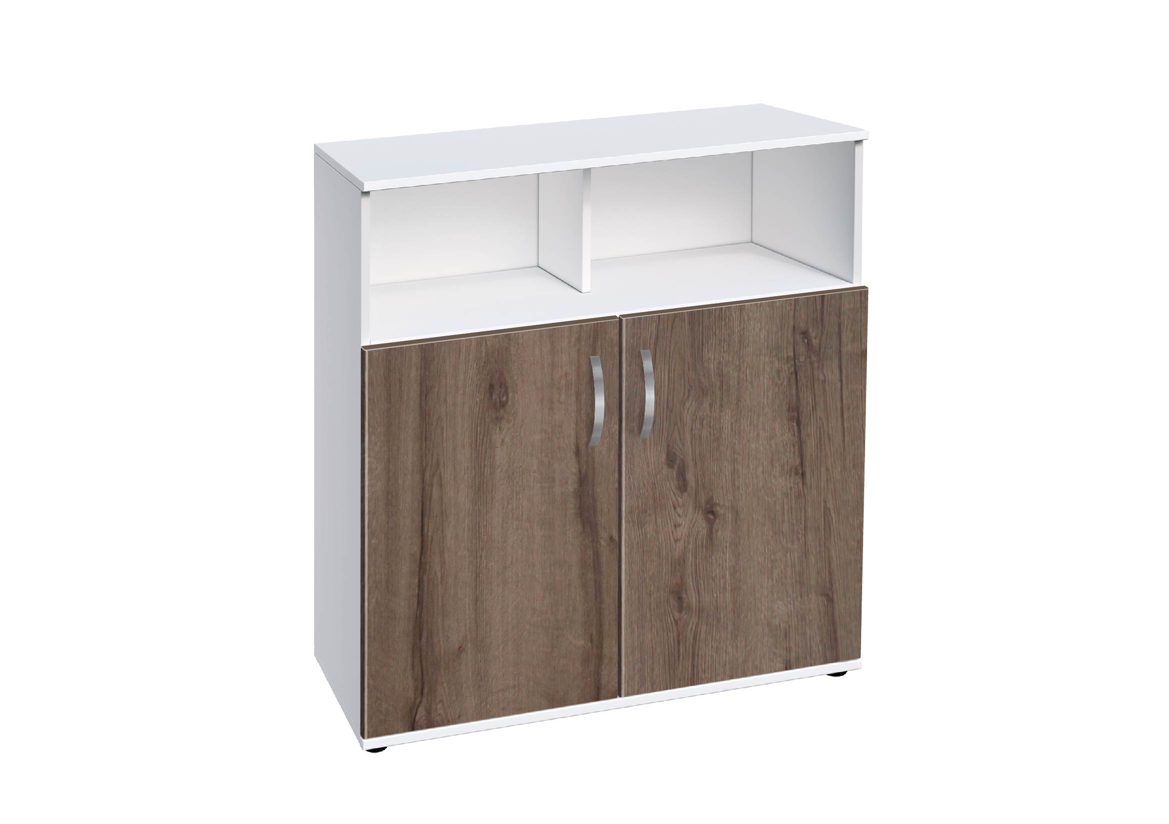 Τουαλέτα Τουαλέτα, Ava 2-1000 Λευκό με Καρυδί, 100x90x43, Genomax - Image 1