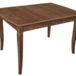 Τραπέζι κουζίνας ξύλινο Capriz Καρυδί, 120+30/75/80 εκ., Genomax