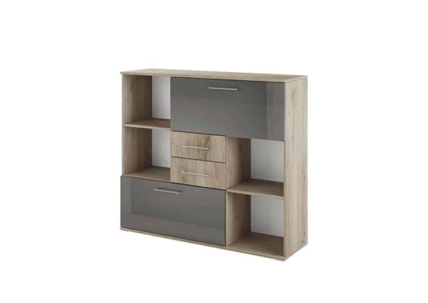 Βιβλιοθήκη  120x36x106, Modul 51, Genomax - Image 2