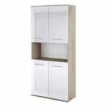 Βιβλιοθήκη με πόρτες 80x36x175.5, Modul 86, Genomax