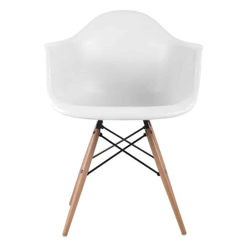 ALEA Wood Πολυθρόνα Τραπεζαρίας Ξύλο ALEA Wood Πολυθρόνα Τραπεζαρίας Ξύλο, PP Άσπρο 63x62x79cm - Image 1