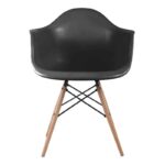 ALEA Wood Πολυθρόνα Ξύλο, ΡΡ Μαύρο 62x58x81cm