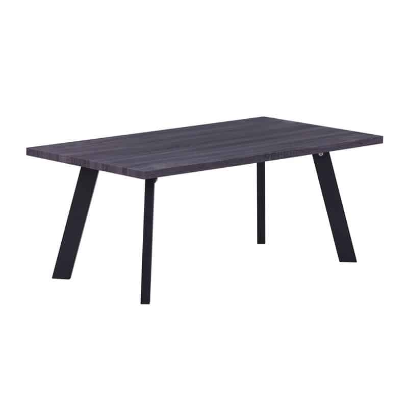 BAXTER Τραπεζάκι Σαλονιού Καθιστικού BAXTER Τραπεζάκι Σαλονιού Καθιστικού, Μέταλλο Βαφή Μαύρο, Grey Walnut 110x60x45cm - Image 1