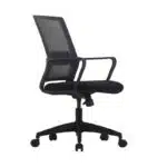 BF2115 Πολυθρόνα Γραφείου Μαύρο Mesh - Ύφασμα Μαύρο 62x58x92/100cm