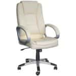 BF6950 Πολυθρόνα Γραφείου Διευθυντή, Pu Άσπρο 64x71x112/122cm