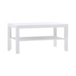 DECON Τραπεζάκι Σαλονιού Καθιστικού, Απόχρωση Άσπρο 89x55x45cm