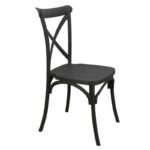 DESTINY Καρέκλα Πολυπροπυλένιο (PP), Απόχρωση Ανθρακί, Στοιβαζόμενη 48x51x90cm