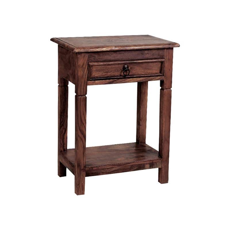 DORP Κομοδίνο Ξύλο Sheesham Καρυδί DORP Κομοδίνο Ξύλο Sheesham Καρυδί 40x30x60cm - Image 1