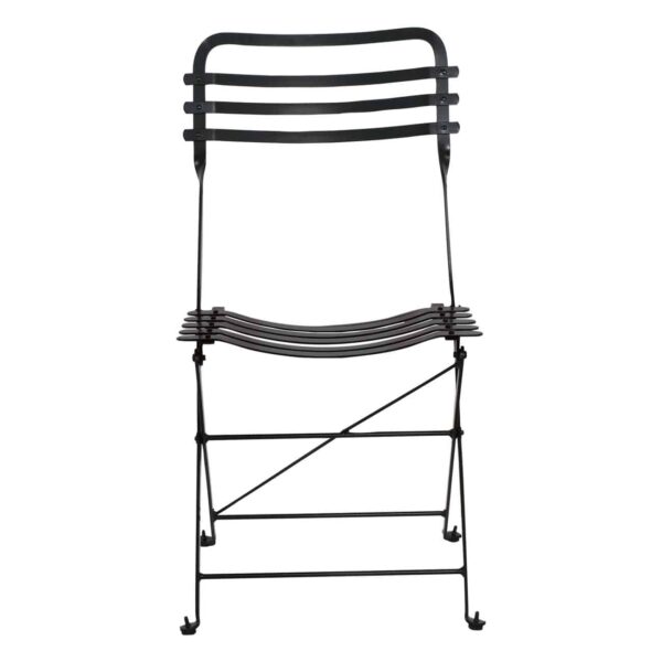 ΖΑΠΠΕΙΟΥ Καρέκλα Μέταλλο Βαφή Μαύρο 45x56x84cm - Image 3