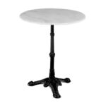 EKO Τραπέζι Παραδοσιακή Κολώνα Μαντέμι, Μάρμαρο Φ60 H.74cm - Image 2