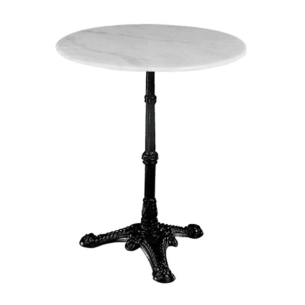 EKO Τραπέζι Παραδοσιακή Κολώνα Μαντέμι, Μάρμαρο Φ60 H.74cm - Image 2