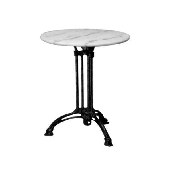 EKO Τραπέζι Τρίνυχο Μαντέμι, Μάρμαρο Φ60  H.74cm - Image 2