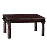 KAMI Τραπεζάκι Σαλονιού Καθιστικού, Ξύλο Sheesham Καρυδί 110x70x40cm - Image 2